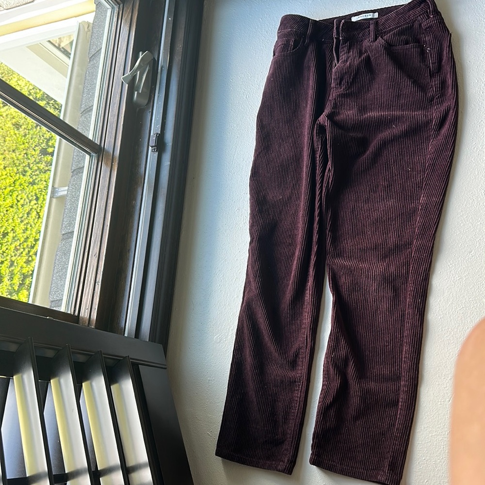 Maroon corduroy pants
